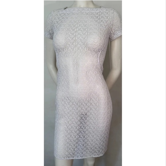 SOLD Azzedine Alaïa bodycon lace mini dress. - Picture 6 of 9